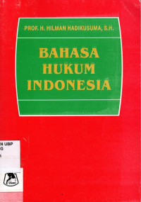 Bahasa Hukum Indonesia