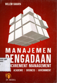 Manajemen Pengadaan : Procurement Management