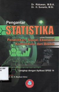 Pengantar Statistika Untuk Penelitian