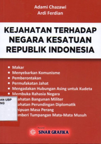 Kejahatan Terhadap Negara Kesatuan Republik Indonesia