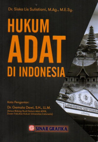 Hukum Adat  Indonesia