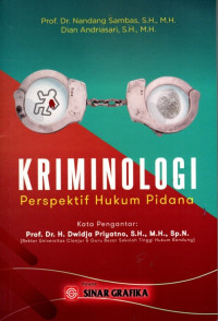 Kriminologi: Perpspektif Hukum Pidana