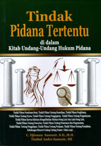 Tindak Pidana Tertentu Di Dalam Kitab Undang-Undang Hukum Pidana