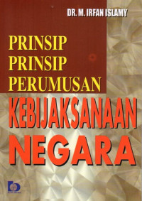 Prinsip-Prinsip Perumusan Kebijaksanaan Negara