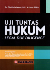 Uji Tuntas Hukum Legal Due Diligence