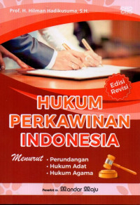 Hukum Perkawinan Indonesia: Perundangan, Hukum Adat, Hukum Agama