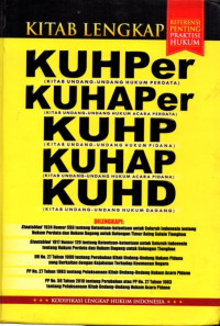 Kitab Lengkap KUHPer, KUHAPer, KUHP, KUHAP, KUHD