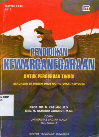 Pendidikan Kewarganegaraan: Untuk Perguruan Tinggi