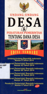 Undang-undang Desa dan Peraturan Pemerintah Tentang Dana Desa