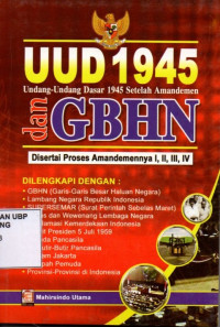 UUD 1945 Dan GBHN