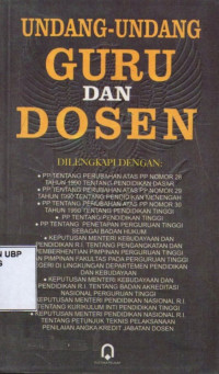 Undang-undang Guru Dan Dosen