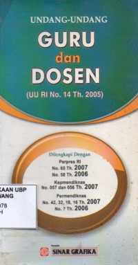 Undang-undang Guru Dan Dosen