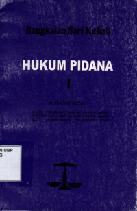 Rangkaian Sari Kuliah Hukum Pidana