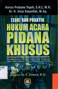 Teori dan Praktik Hukum Acara Pidana Khusus