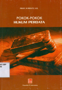 Pokok - Pokok Hukum Perdata