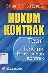 Hukum Kontrak : Teori & Teknik Penyusunan Kontrak